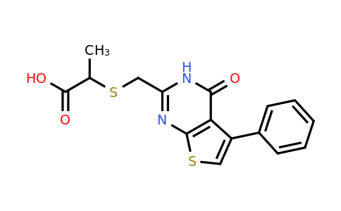 CAS 852933-47-2 | 2-[({4-oxo-5-phenyl-3H,4H-thieno[2,3-d]pyrimidin-2-yl}methyl)sulfanyl]propanoic acid