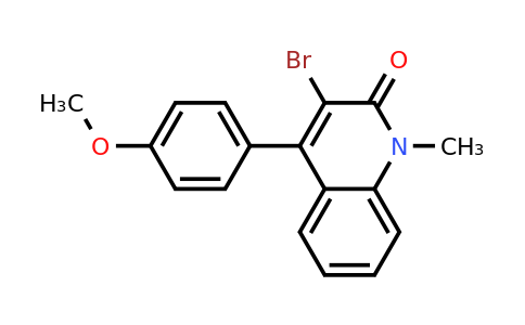 CAS 853192-45-7 | 3-Bromo-4-(4-methoxyphenyl)-1-methyl-1H-2 -quinolinone