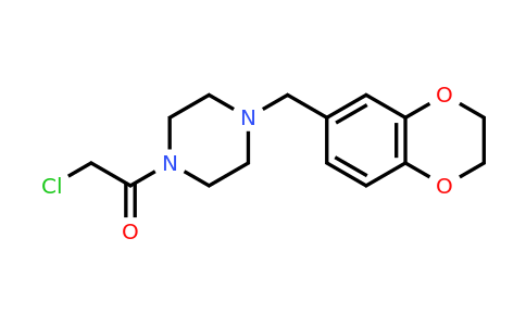 CAS 853574-38-6 | 2-chloro-1-{4-[(2,3-dihydro-1,4-benzodioxin-6-yl)methyl]piperazin-1-yl}ethan-1-one