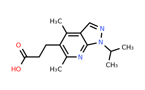 CAS 853574-49-9 | 3-[4,6-dimethyl-1-(propan-2-yl)-1H-pyrazolo[3,4-b]pyridin-5-yl]propanoic acid