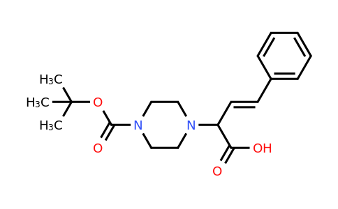 CAS 853681-16-0 | (E)-2-(4-(tert-Butoxycarbonyl)piperazin-1-yl)-4-phenylbut-3-enoic acid