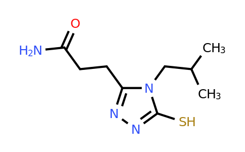 CAS 853723-92-9 | 3-[4-(2-methylpropyl)-5-sulfanyl-4H-1,2,4-triazol-3-yl]propanamide
