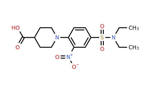 CAS 854035-90-8 | 1-[4-(diethylsulfamoyl)-2-nitrophenyl]piperidine-4-carboxylic acid