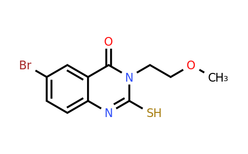 CAS 854036-05-8 | 6-bromo-3-(2-methoxyethyl)-2-sulfanyl-3,4-dihydroquinazolin-4-one