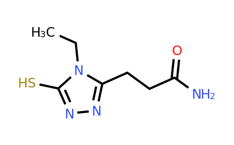 CAS 854137-56-7 | 3-(4-ethyl-5-sulfanyl-4H-1,2,4-triazol-3-yl)propanamide