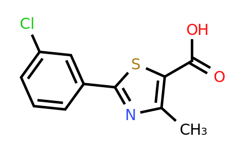 CAS 854137-57-8 | 2-(3-chlorophenyl)-4-methyl-1,3-thiazole-5-carboxylic acid