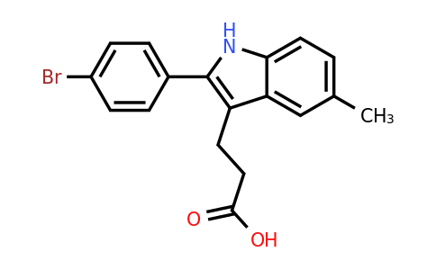CAS 854137-59-0 | 3-[2-(4-bromophenyl)-5-methyl-1H-indol-3-yl]propanoic acid