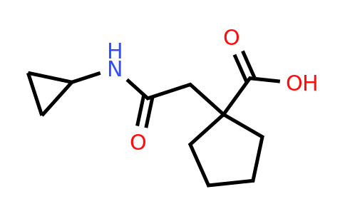 CAS 854137-66-9 | 1-[(cyclopropylcarbamoyl)methyl]cyclopentane-1-carboxylic acid
