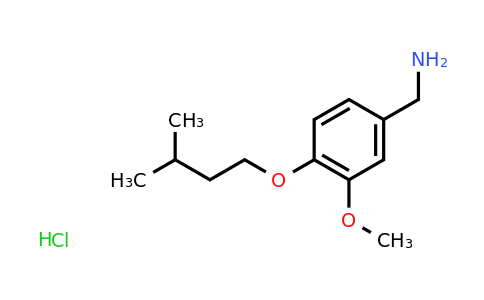 CAS 854185-19-6 | (4-(Isopentyloxy)-3-methoxyphenyl)methanamine hydrochloride