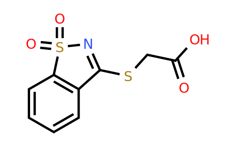 CAS 854357-37-2 | 2-[(1,1-dioxo-1lambda6,2-benzothiazol-3-yl)sulfanyl]acetic acid