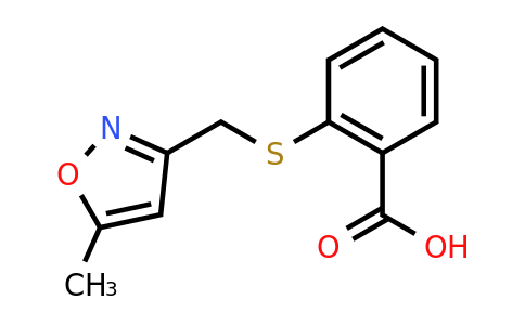 CAS 854357-41-8 | 2-{[(5-methyl-1,2-oxazol-3-yl)methyl]sulfanyl}benzoic acid