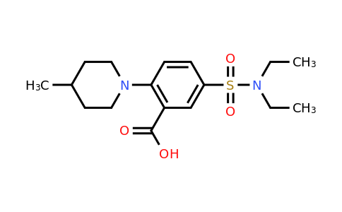 CAS 854357-46-3 | 5-(diethylsulfamoyl)-2-(4-methylpiperidin-1-yl)benzoic acid