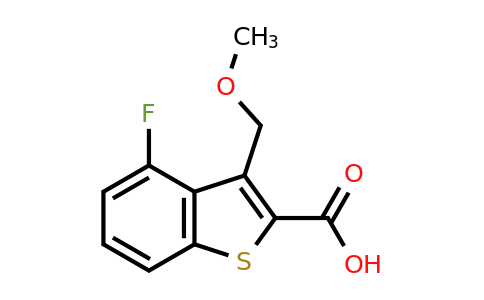 CAS 854357-47-4 | 4-fluoro-3-(methoxymethyl)-1-benzothiophene-2-carboxylic acid