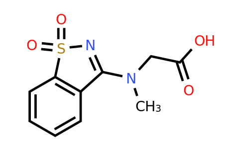 CAS 854357-50-9 | 2-[(1,1-dioxo-1lambda6,2-benzothiazol-3-yl)(methyl)amino]acetic acid