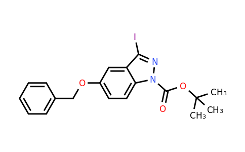 CAS 854633-04-8 | 1H-Indazole-1-carboxylic acid, 3-iodo-5-(phenylmethoxy)-, 1,1-dimethylethyl ester