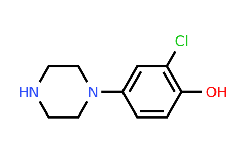 CAS 85474-76-6 | 2-Chloro-4-(piperazin-1-yl)phenol