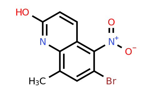 CAS 854834-59-6 | 6-Bromo-8-methyl-5-nitroquinolin-2-ol