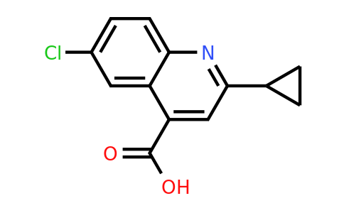 CAS 854860-15-4 | 6-Chloro-2-cyclopropylquinoline-4-carboxylic acid