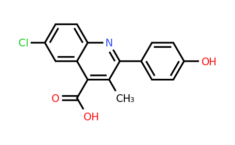 CAS 854867-53-1 | 6-Chloro-2-(4-hydroxyphenyl)-3-methylquinoline-4-carboxylic acid