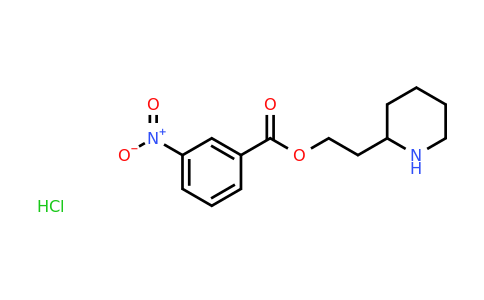CAS 855294-38-1 | 2-(Piperidin-2-yl)ethyl 3-nitrobenzoate hydrochloride