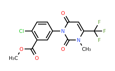 CAS 855316-19-7 | Methyl 2-chloro-5-(3-methyl-2,6-dioxo-4-(trifluoromethyl)-2,3-dihydropyrimidin-1(6H)-yl)benzoate