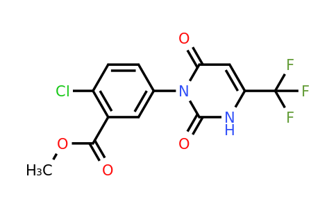 CAS 855316-20-0 | Methyl 2-chloro-5-(2,6-dioxo-4-(trifluoromethyl)-2,3-dihydropyrimidin-1(6H)-yl)benzoate