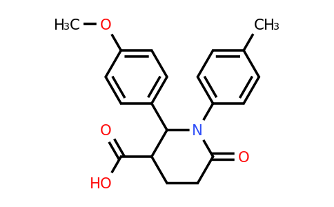 CAS 855715-14-9 | 2-(4-methoxyphenyl)-1-(4-methylphenyl)-6-oxopiperidine-3-carboxylic acid
