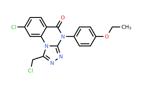 CAS 855715-16-1 | 8-chloro-1-(chloromethyl)-4-(4-ethoxyphenyl)-4H,5H-[1,2,4]triazolo[4,3-a]quinazolin-5-one
