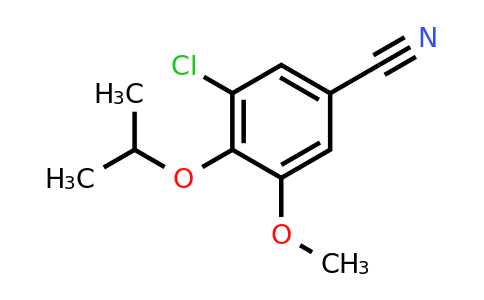 CAS 855715-19-4 | 3-chloro-5-methoxy-4-(propan-2-yloxy)benzonitrile