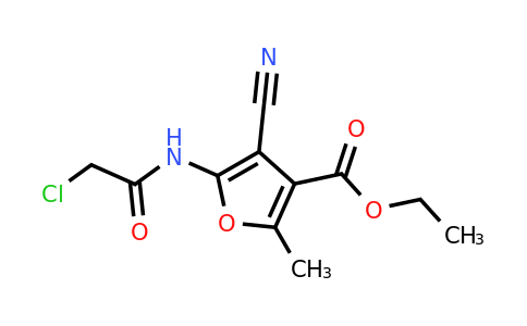 CAS 855715-20-7 | ethyl 5-(2-chloroacetamido)-4-cyano-2-methylfuran-3-carboxylate