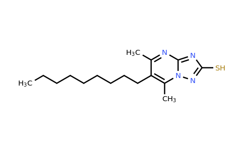 CAS 855715-23-0 | 5,7-dimethyl-6-nonyl-[1,2,4]triazolo[1,5-a]pyrimidine-2-thiol