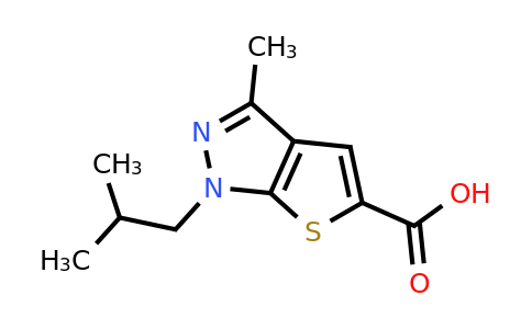CAS 855715-27-4 | 3-methyl-1-(2-methylpropyl)-1H-thieno[2,3-c]pyrazole-5-carboxylic acid
