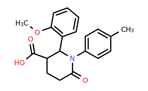 CAS 855715-33-2 | 2-(2-methoxyphenyl)-1-(4-methylphenyl)-6-oxopiperidine-3-carboxylic acid