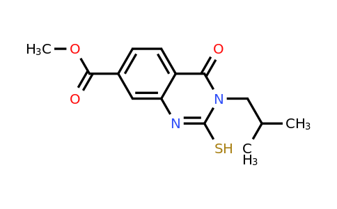 CAS 855715-37-6 | methyl 3-(2-methylpropyl)-4-oxo-2-sulfanyl-3,4-dihydroquinazoline-7-carboxylate