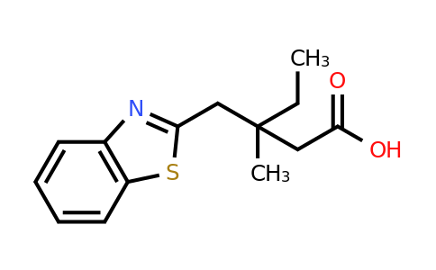 CAS 855991-49-0 | 3-[(1,3-benzothiazol-2-yl)methyl]-3-methylpentanoic acid