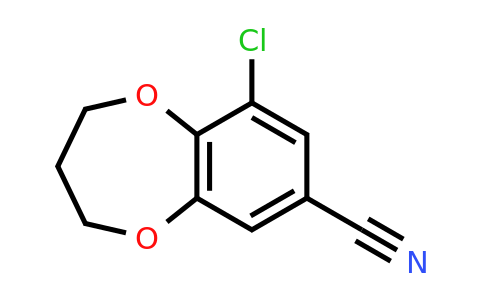 CAS 855991-54-7 | 9-chloro-3,4-dihydro-2H-1,5-benzodioxepine-7-carbonitrile