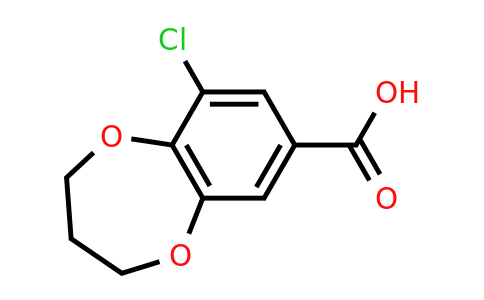 CAS 855991-71-8 | 9-chloro-3,4-dihydro-2H-1,5-benzodioxepine-7-carboxylic acid