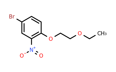 CAS 856364-94-8 | 4-bromo-1-(2-ethoxyethoxy)-2-nitrobenzene