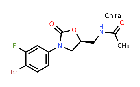 CAS 856677-05-9 | (S)-N-((3-(4-Bromo-3-fluorophenyl)-2-oxooxazolidin-5-yl)methyl)acetamide