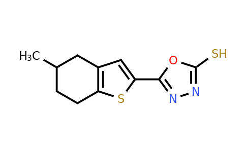 CAS 857041-72-6 | 5-(5-methyl-4,5,6,7-tetrahydro-1-benzothiophen-2-yl)-1,3,4-oxadiazole-2-thiol