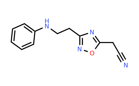 CAS 857041-73-7 | 2-{3-[2-(phenylamino)ethyl]-1,2,4-oxadiazol-5-yl}acetonitrile