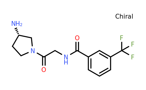 CAS 857650-90-9 | (S)-N-(2-(3-Aminopyrrolidin-1-yl)-2-oxoethyl)-3-(trifluoromethyl)benzamide
