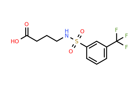 CAS 85844-93-5 | 4-(3-(Trifluoromethyl)phenylsulfonamido)butanoic acid