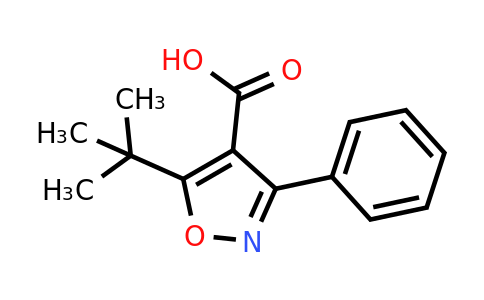 CAS 858490-11-6 | 5-tert-butyl-3-phenyl-1,2-oxazole-4-carboxylic acid