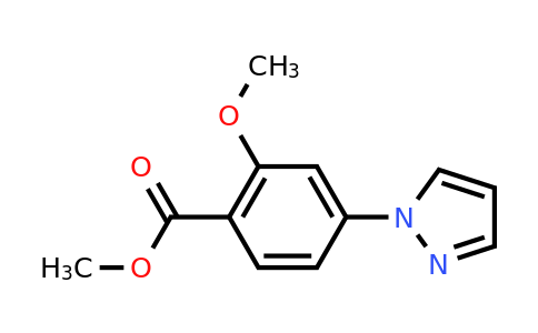 CAS 858523-28-1 | Methyl 2-methoxy-4-(1H-pyrazol-1-YL)benzoate