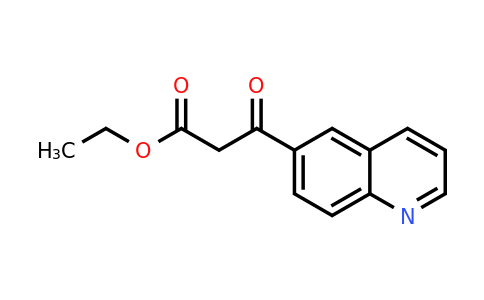 CAS 858646-09-0 | Ethyl 3-oxo-3-(quinolin-6-yl)propanoate