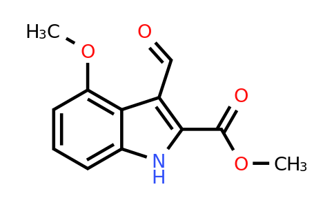 CAS 858747-09-8 | Methyl 3-formyl-4-methoxy-1H-indole-2-carboxylate