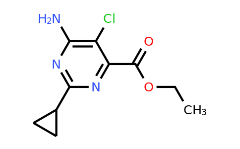 CAS 858954-79-7 | Ethyl 6-amino-5-chloro-2-cyclopropylpyrimidine-4-carboxylate