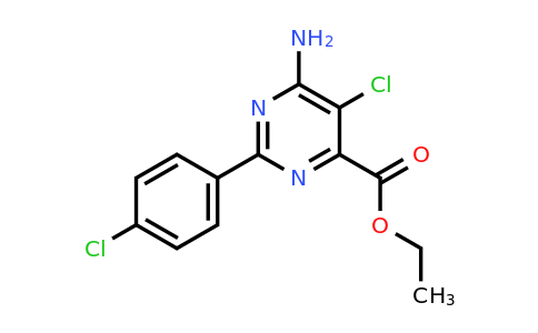 CAS 858955-37-0 | Ethyl 6-amino-5-chloro-2-(4-chlorophenyl)pyrimidine-4-carboxylate
