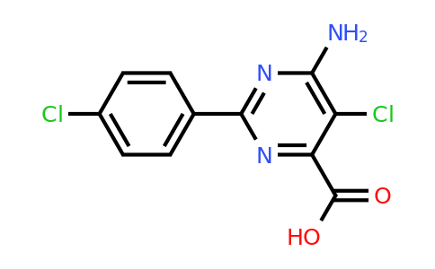 CAS 858955-38-1 | 6-Amino-5-chloro-2-(4-chlorophenyl)pyrimidine-4-carboxylic acid